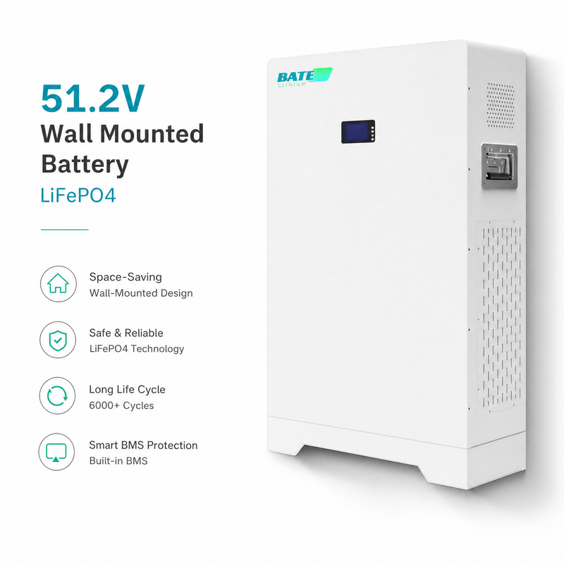 Serie de batteries LiFePO4 51,2V murales