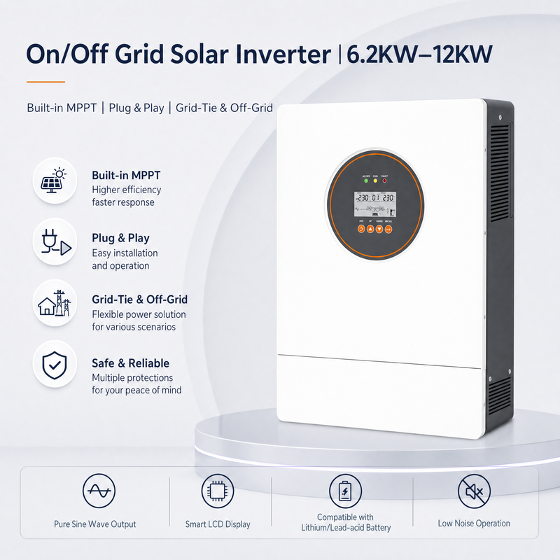 Onduleur solaire hybride reseau/hors reseau ES 6~12kW